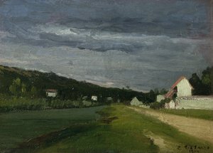 Paysage avec ciel orageux, 1864